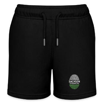 La Saxe dans mon empreinte de drapeau ADN - Short de jogging enfant bio Stanley/Stella - noir - Devant