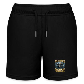 99% Of Gamblers Quit Before Winning Funny Quote - Kids Organic Sweat Shorts by Stanley/Stella - black - Front