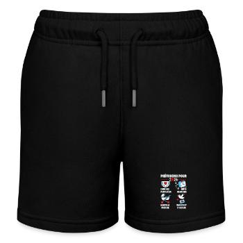 soon Dad 2026 Announcement Humor, Future Dad 2026 - Kids Organic Sweat Shorts by Stanley/Stella - black - Front