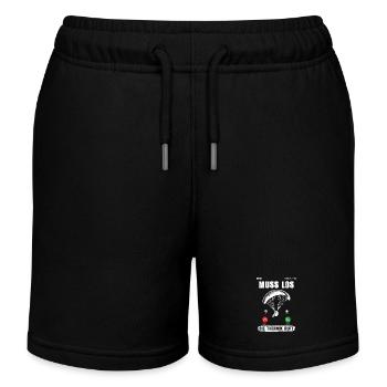Gleitschirmflieger MUSS LOS DIE THERMIK RUFT - Kinder Organic Joggingshorts Mini Bolter von Stanley/Stella - Schwarz - Vorne