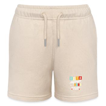 Kindergarten Leavers 2026 - First Class School Enrollment - Kids Organic Sweat Shorts by Stanley/Stella - soft Ecru - Front