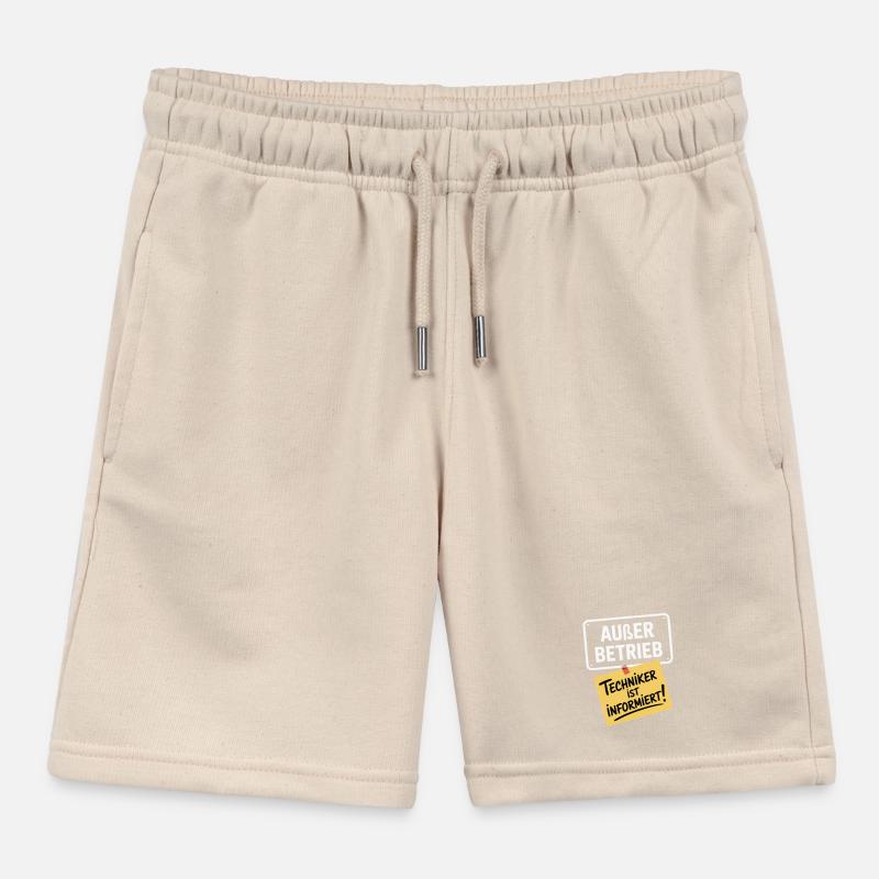 Out of order technician informs sloth office Kids Organic Sweat Shorts by Stanley/Stella