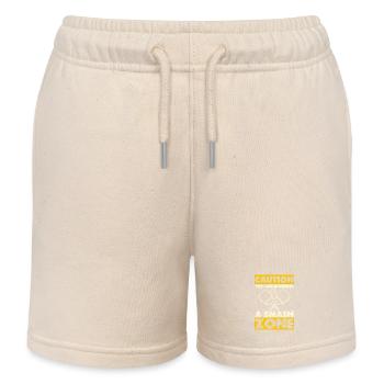 Vorsicht: Smash Zone - Kinder Organic Joggingshorts Mini Bolter von Stanley/Stella - Natur - Vorne