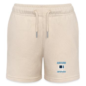 Air Conditioning Heating Ventilation HVAC Technician Gift - Kids Organic Sweat Shorts by Stanley/Stella - soft Ecru - Front