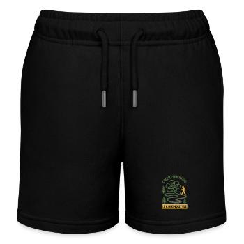 Forest Walk Overthinker Mental Reset - Kinder Organic Joggingshorts Mini Bolter von Stanley/Stella - Schwarz - Vorne