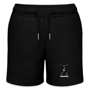 SYLT APPELLE ET JE DOIS Y ALLER Sylt Drôle - Short de jogging enfant bio Stanley/Stella - noir - Devant