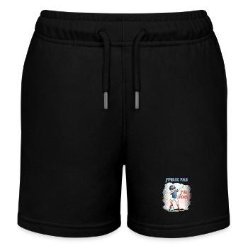 J'peux pas j'ai foot - Enfant - Short de jogging enfant bio Stanley/Stella - noir - Devant