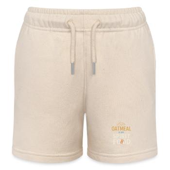 Porridge Breakfast Culture Overnight - Kids Organic Sweat Shorts by Stanley/Stella - soft Ecru - Front
