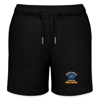 Briefträger KEINE SORGE ICH BIN DER BRIEFTRÄGER - Kinder Organic Joggingshorts Mini Bolter von Stanley/Stella - Schwarz - Vorne