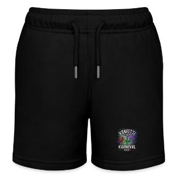 Konfetti im Herzen - Karneval im Blut - Köln - Kinder Organic Joggingshorts Mini Bolter von Stanley/Stella - Schwarz - Vorne
