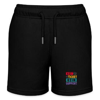 Nerd Computer KEIN TICKET KEIN PROBLEM LUSTIG - Kinder Organic Joggingshorts Mini Bolter von Stanley/Stella - Schwarz - Vorne