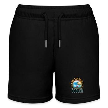 Ski nautique Oncle Day Oncle Amoureux du ski Oncle Ski nautique - Short de jogging enfant bio Stanley/Stella - noir - Devant