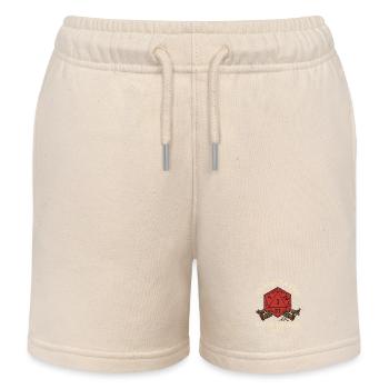 Everything okay! – Critical Failure RPG - Kids Organic Sweat Shorts by Stanley/Stella - soft Ecru - Front