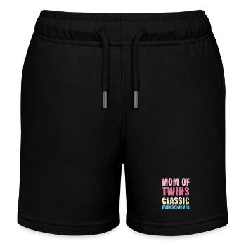 Mama von Zwillingen – Klassisch Überflieger - Kinder Organic Joggingshorts Mini Bolter von Stanley/Stella - Schwarz - Vorne
