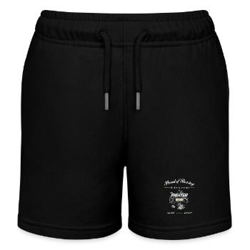 Proud of Boxing FIGHTER India - Kids Organic Sweat Shorts by Stanley/Stella - black - Front