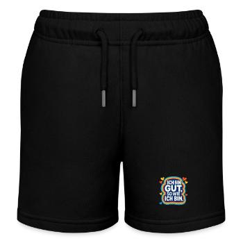 Je suis bon, chemise, Dit l’amour de soi - Short de jogging enfant bio Stanley/Stella - noir - Devant