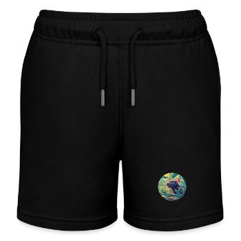 Rat Rat - Short de jogging enfant bio Stanley/Stella - noir - Devant