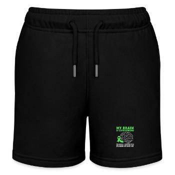 Brain injury stroke - Kids Organic Sweat Shorts by Stanley/Stella - black - Front