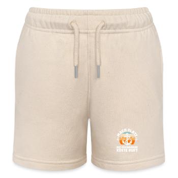 Vacances en mer du Nord LAISSEZ PASSER LA CÔTE DE CUXHAVEN APPELLE - Short de jogging enfant bio Stanley/Stella - écru doux - Devant