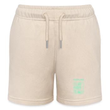 Rock Drummer Drum Player Streetwear - Kids Organic Sweat Shorts by Stanley/Stella - soft Ecru - Front