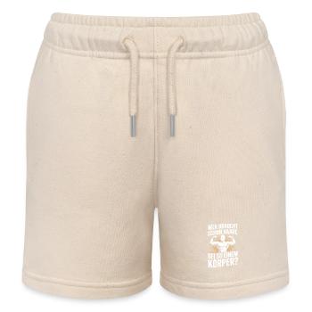 Chauve qui a besoin de cheveux Chauve Chauve - Short de jogging enfant bio Stanley/Stella - écru doux - Devant