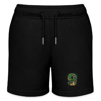 9. Geburtstag Dschungel Tiger Papagei Safari - Kinder Organic Joggingshorts Mini Bolter von Stanley/Stella - Schwarz - Vorne