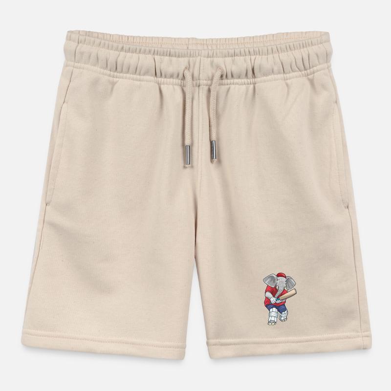 Elefant Cricket Cricketschläger Sport Kinder Organic Joggingshorts Mini Bolter von Stanley/Stella