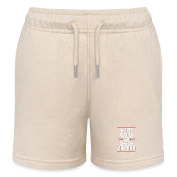 Cardiac Tech Keep Calm And Check The Cath Lab - Kinder Organic Joggingshorts Mini Bolter von Stanley/Stella - Natur - Vorne
