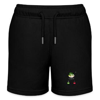 Les plantes appellent l’amant des plantes - Short de jogging enfant bio Stanley/Stella - noir - Devant
