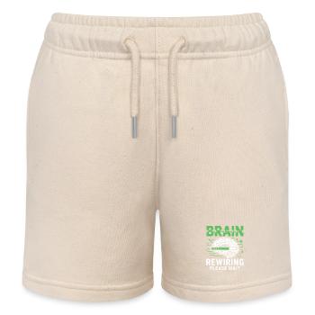 Gehirn-Neustart Bitte Warten - Kinder Organic Joggingshorts Mini Bolter von Stanley/Stella - Natur - Vorne
