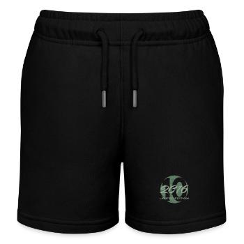 10e anniversaire 2016 cadeau garçons et filles - Short de jogging enfant bio Stanley/Stella - noir - Devant