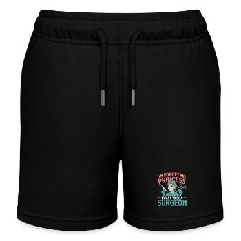 Ich will Chirurgin werden - Kinder Organic Joggingshorts Mini Bolter von Stanley/Stella - Schwarz - Vorne