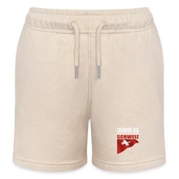 Luganer See - Kinder Organic Joggingshorts Mini Bolter von Stanley/Stella - Natur - Vorne