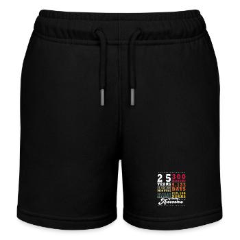 25 Jahren 300 Monaten 9.132 Tagen 219.168 Stunden  - Kinder Organic Joggingshorts Mini Bolter von Stanley/Stella - Schwarz - Vorne