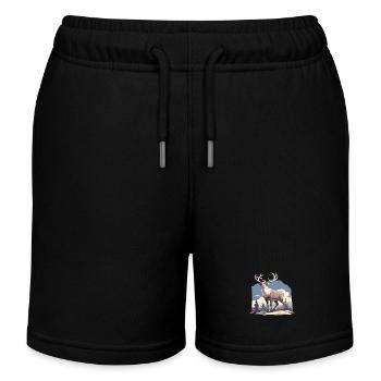 Renne Renne - Short de jogging enfant bio Stanley/Stella - noir - Devant
