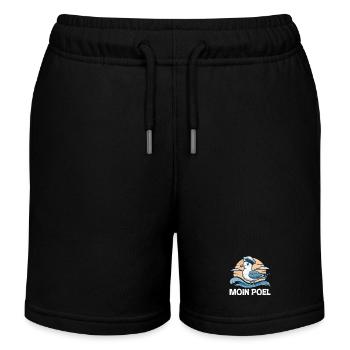 Mer Baltique MOIN POEL Souvenir Mouette Drôle - Short de jogging enfant bio Stanley/Stella - noir - Devant