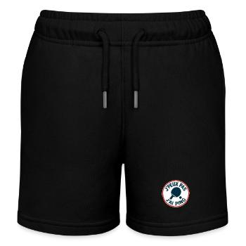 I can't I Ping - Kids Organic Sweat Shorts by Stanley/Stella - black - Front