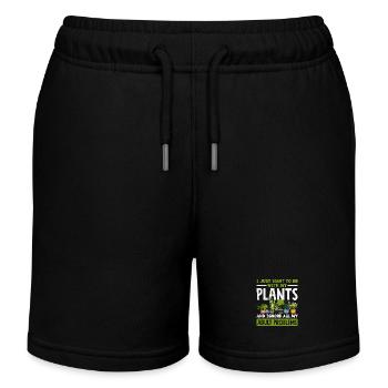 Plant Lovers Adults Problems Gardeners - Kids Organic Sweat Shorts by Stanley/Stella - black - Front