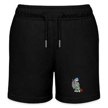 Papagei Reinigungskraft Wischmop Reinigung - Kinder Organic Joggingshorts Mini Bolter von Stanley/Stella - Schwarz - Vorne