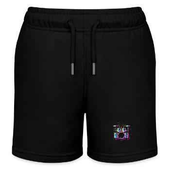 percussion - Short de jogging enfant bio Stanley/Stella - noir - Devant
