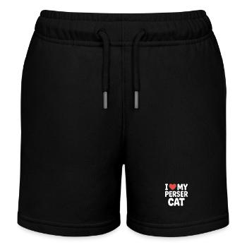 I love my Perser Cat - Kinder Organic Joggingshorts Mini Bolter von Stanley/Stella - Schwarz - Vorne