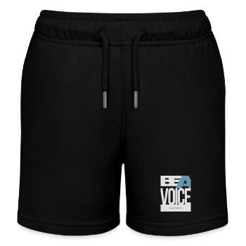 Sois une voix – pas un écho - Short de jogging enfant bio Stanley/Stella - noir - Devant