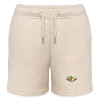 Harvest Time Bonus Active | Harvest & Self-Sufficiency - Kids Organic Sweat Shorts by Stanley/Stella - soft Ecru - Front