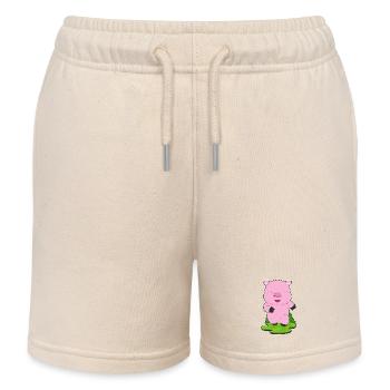 Cochon Jogger Jogging Sport - Short de jogging enfant bio Stanley/Stella - écru doux - Devant