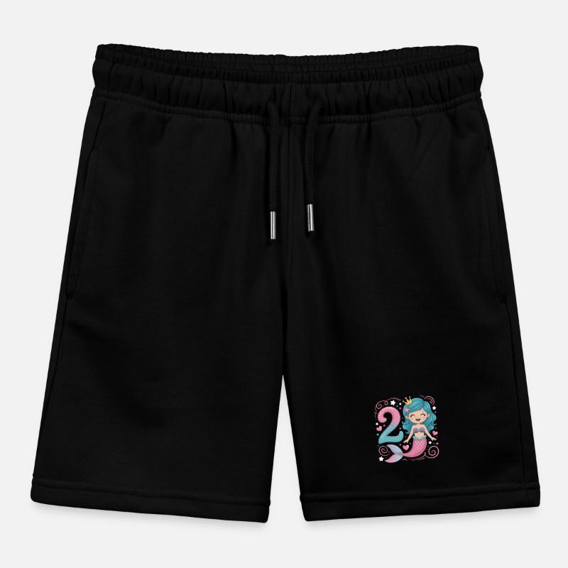 Sirène 2e anniversaire 2 ans Short de jogging enfant bio Stanley/Stella