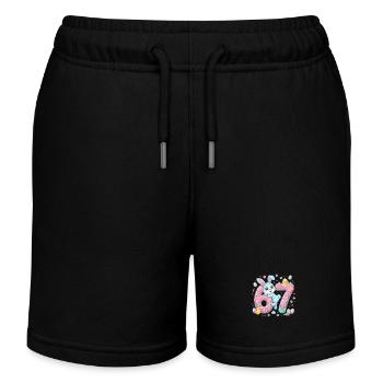 67 Ostern - Kinder Organic Joggingshorts Mini Bolter von Stanley/Stella - Schwarz - Vorne