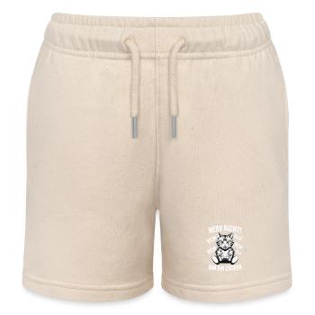 Nerv nicht bin am Zocken Gamer Katze Design - Kinder Organic Joggingshorts Mini Bolter von Stanley/Stella - Natur - Vorne