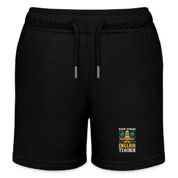 Nacho Average English Teacher - Kids Organic Sweat Shorts by Stanley/Stella - black - Front