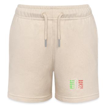 Lustiges Knoblauchöl Chili-Pfeffer-Souvenirs Italien - Kinder Organic Joggingshorts Mini Bolter von Stanley/Stella - Natur - Vorne