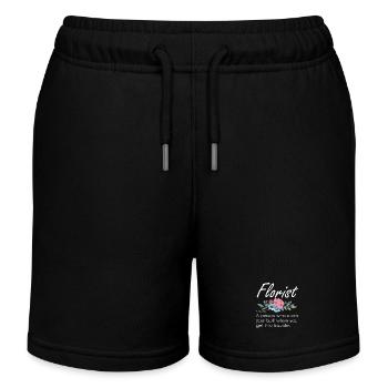 Florist Rettung in Blütenform - Kinder Organic Joggingshorts Mini Bolter von Stanley/Stella - Schwarz - Vorne